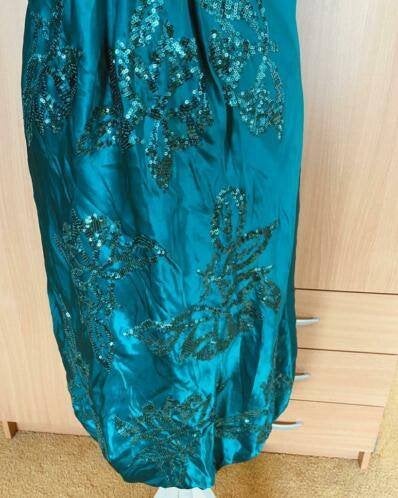 Monsoon jurk maat 38 zijde [v], Kleding | Dames, Maat 38/40 (M), Ophalen of Verzenden, Zo goed als nieuw, Onder de knie