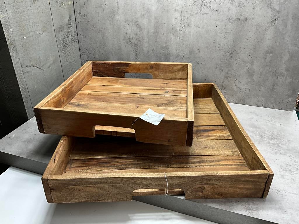 Dienbladen set Raw van Gifts Amsterdam “OPRUIMING”, Ophalen of Verzenden, Nieuw, Hout