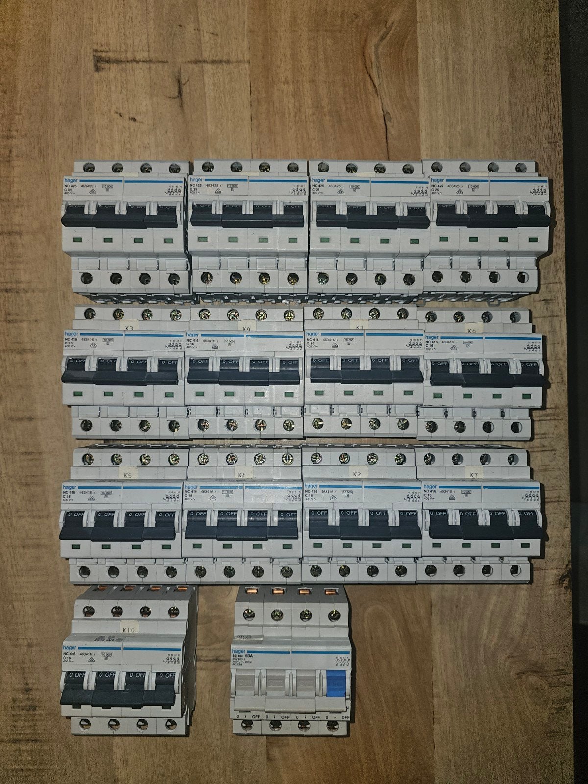 Hager partij automaten, Doe-het-zelf en Verbouw, Elektra en Kabels, Ophalen of Verzenden, Overige typen