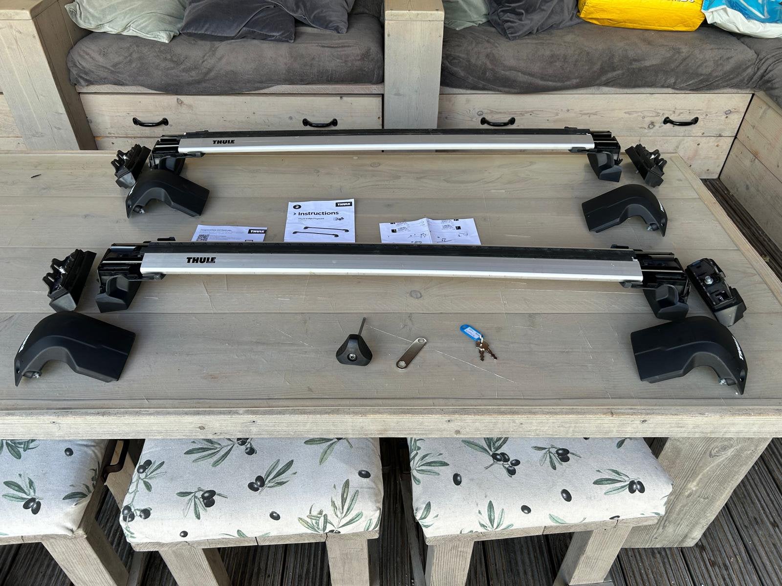 Thule Wingbar Edge dakdragers BMW 1-serie 5 deurs, Auto diversen, Dakdragers, Ophalen of Verzenden, Zo goed als nieuw