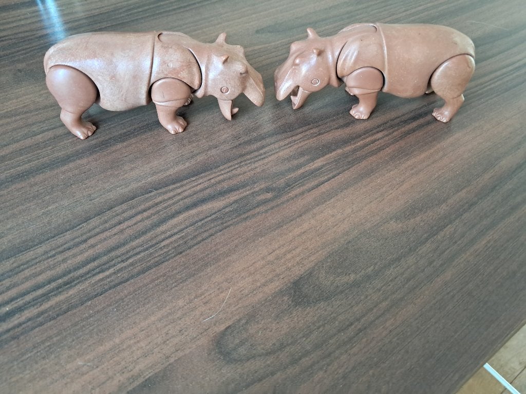 Nijlpaarden (playmobil), Kinderen en Baby's, Speelgoed | Playmobil, Wild life, Verzenden, Losse onderdelen, Zo goed als nieuw