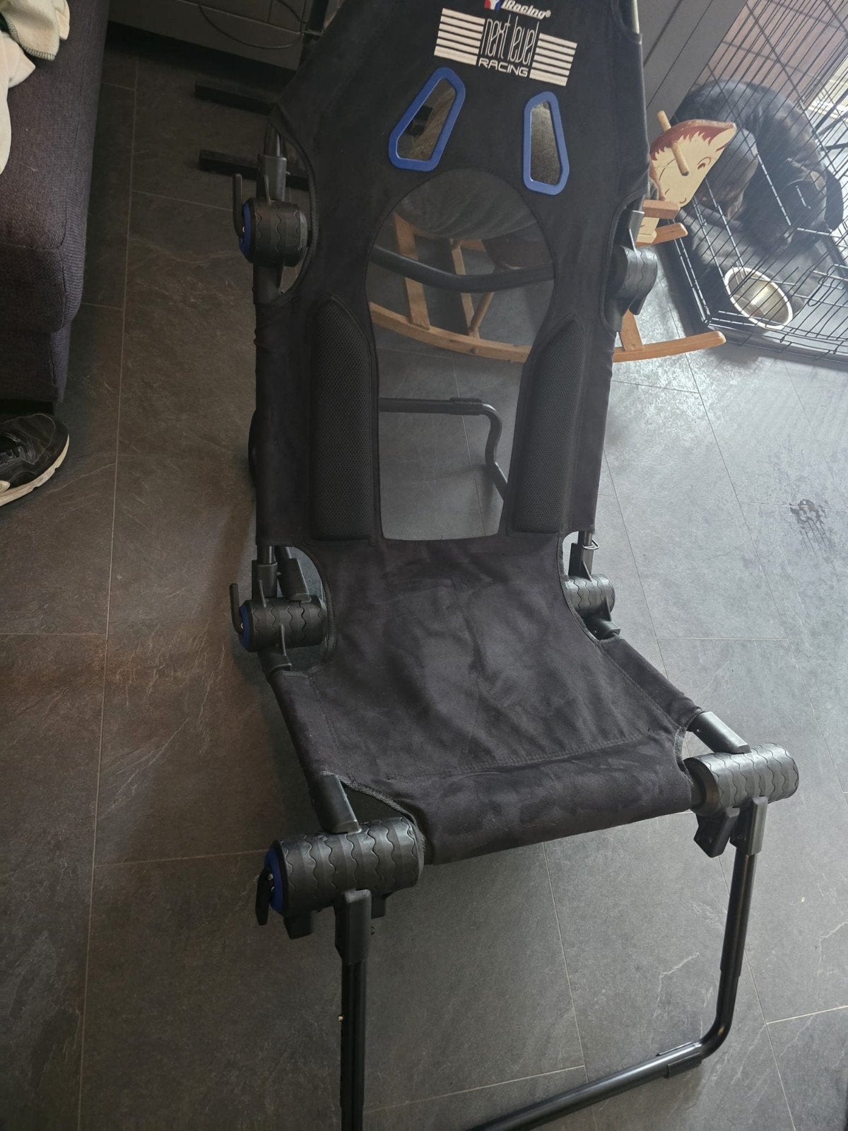 NextLevel Racing F-GT Lite iRacing race stoel met Logitech G, Ophalen, Racestoel, Gebruikt, Force feedback
