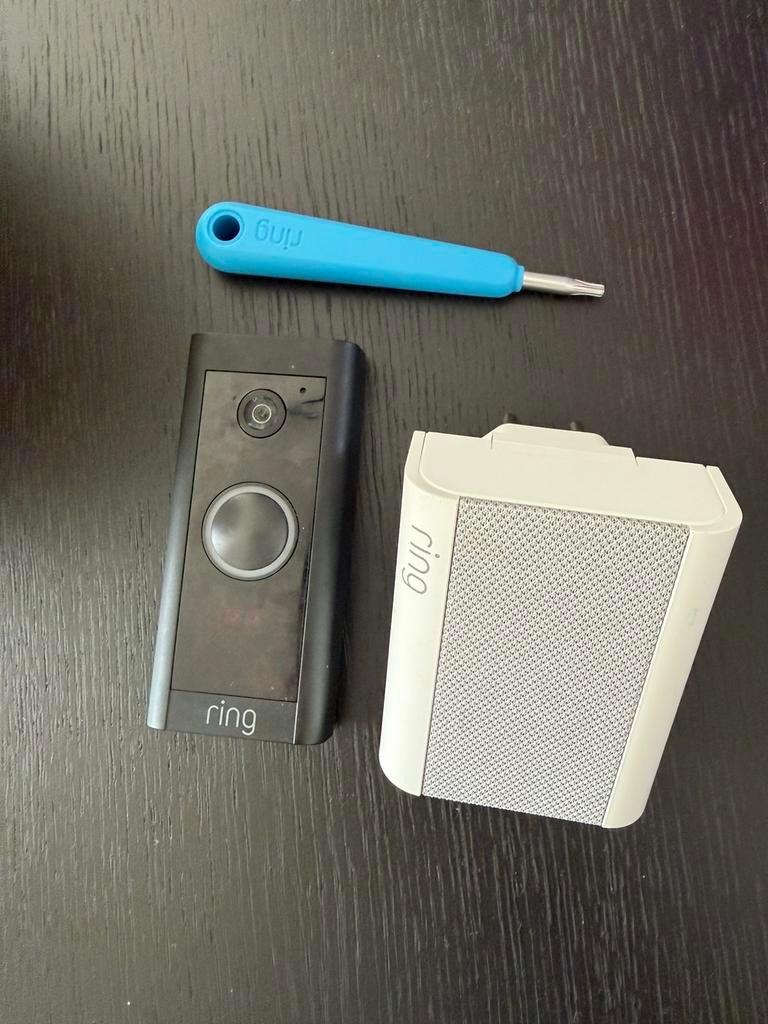 Bedraden Ring deurbel met Chime, Ophalen of Verzenden, Bewegingsdetectiesensor, Zo goed als nieuw, Bedraad