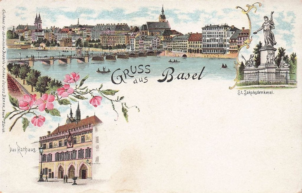702-160-009 Basel, Verzenden, Voor 1920, Overig Europa