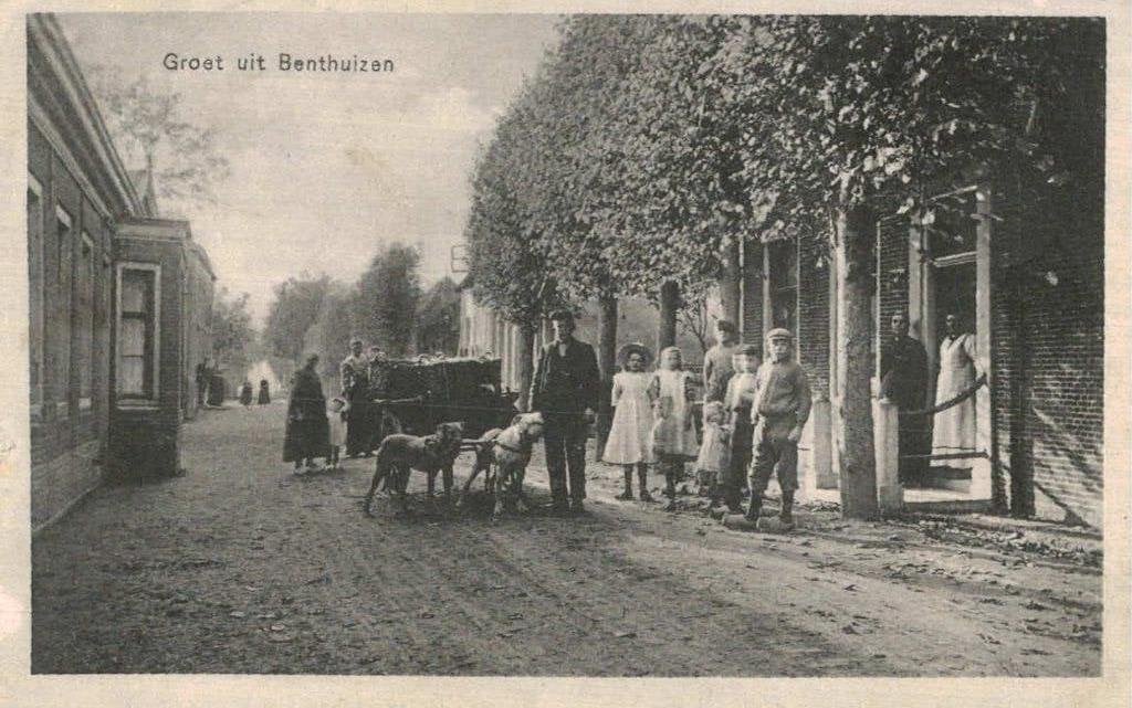 1915? Groet uit Benthuizen. Hondenkar, Ophalen of Verzenden, Voor 1920, Gelopen, Zuid-Holland