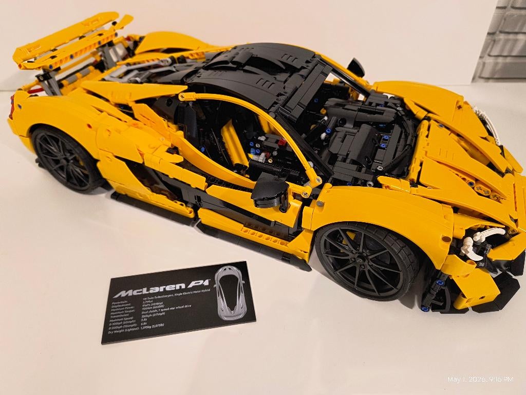 LEGO TECHNIC 42172 McLaren p1 compleet set, Ophalen of Verzenden, Zo goed als nieuw, Complete set, Lego