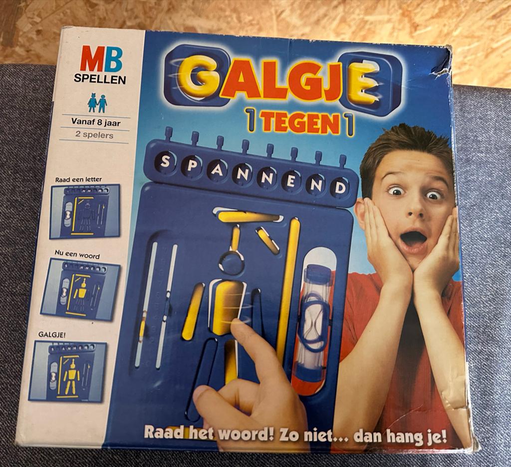 MB Spellen Galgje 1 tegen 1 - Raad het woord!, Een of twee spelers, Ophalen of Verzenden, Gebruikt