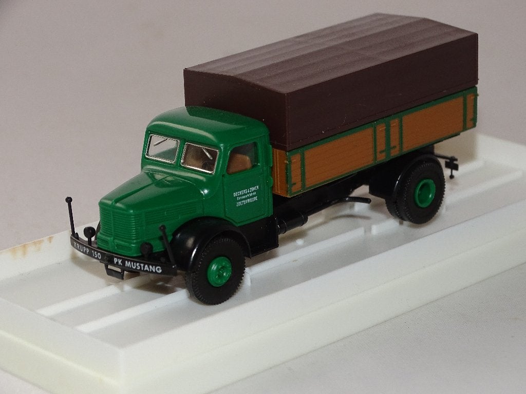 1/87 Brekina Krupp Mustang Deckers Zoetewoude, Hobby en Vrije tijd, Ophalen of Verzenden, Nieuw, Bus of Vrachtwagen, Brekina