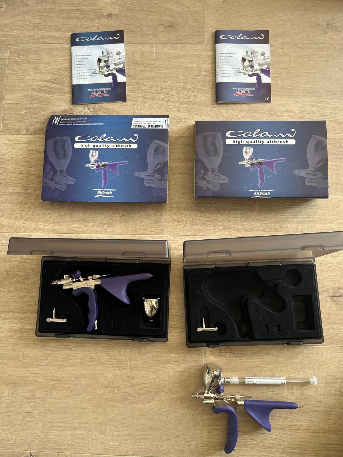 Colani Harder & Steenbeck Airbrush pistool - 2x - NIEUW, Ophalen of Verzenden, Nieuw, Airbrush en Toebehoren