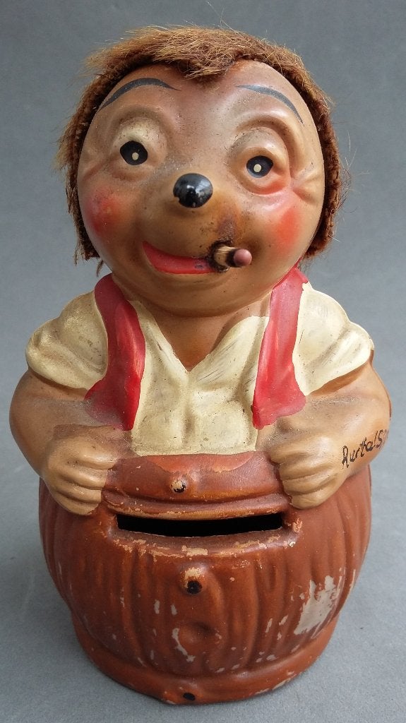 Omstreeks 1950 Egel Fips Meckie Spaarpot Spaarton Spaardoos, Ophalen of Verzenden