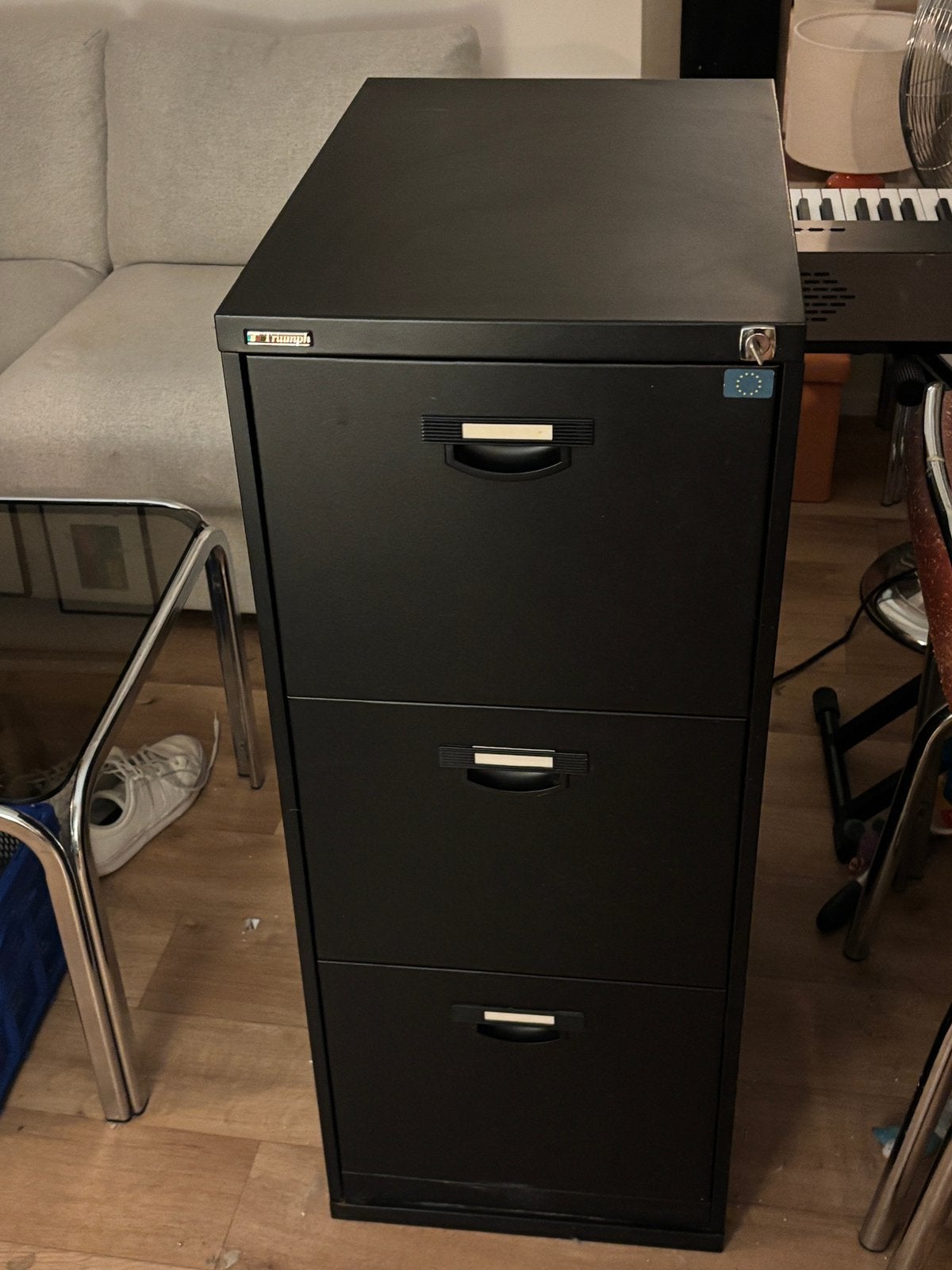 Archiefkast Triumph 3 lades, Ophalen, 50 tot 100 cm, Zo goed als nieuw, Met slot