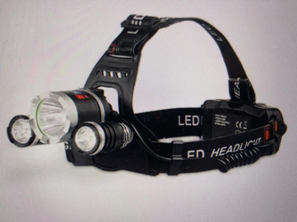 Oplaadbare hoofdlamp 500 lumen, Ophalen, Nieuw, Batterij