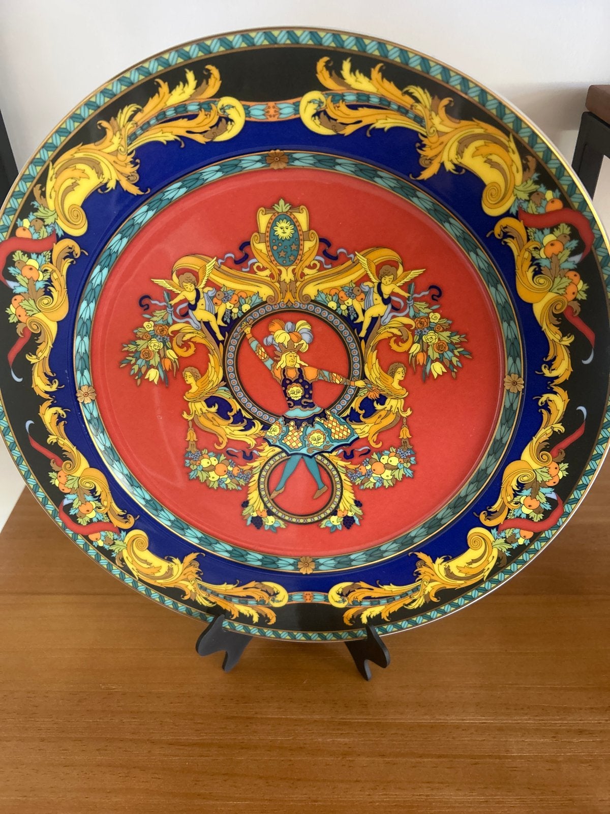 Versace Rosenthal Le Roi Soleil sierbord 31 cm, Antiek en Kunst, Ophalen of Verzenden