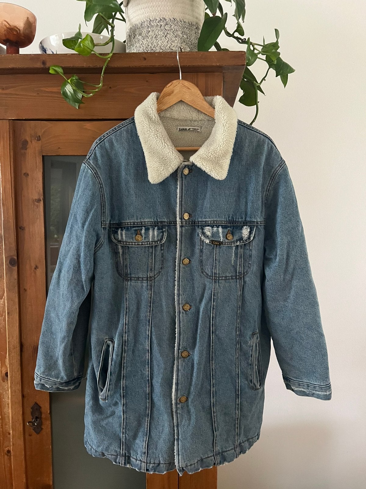 Loïs Olga denim jas maat M teddy, Ophalen of Verzenden, Zo goed als nieuw, Maat 38/40 (M), Blauw