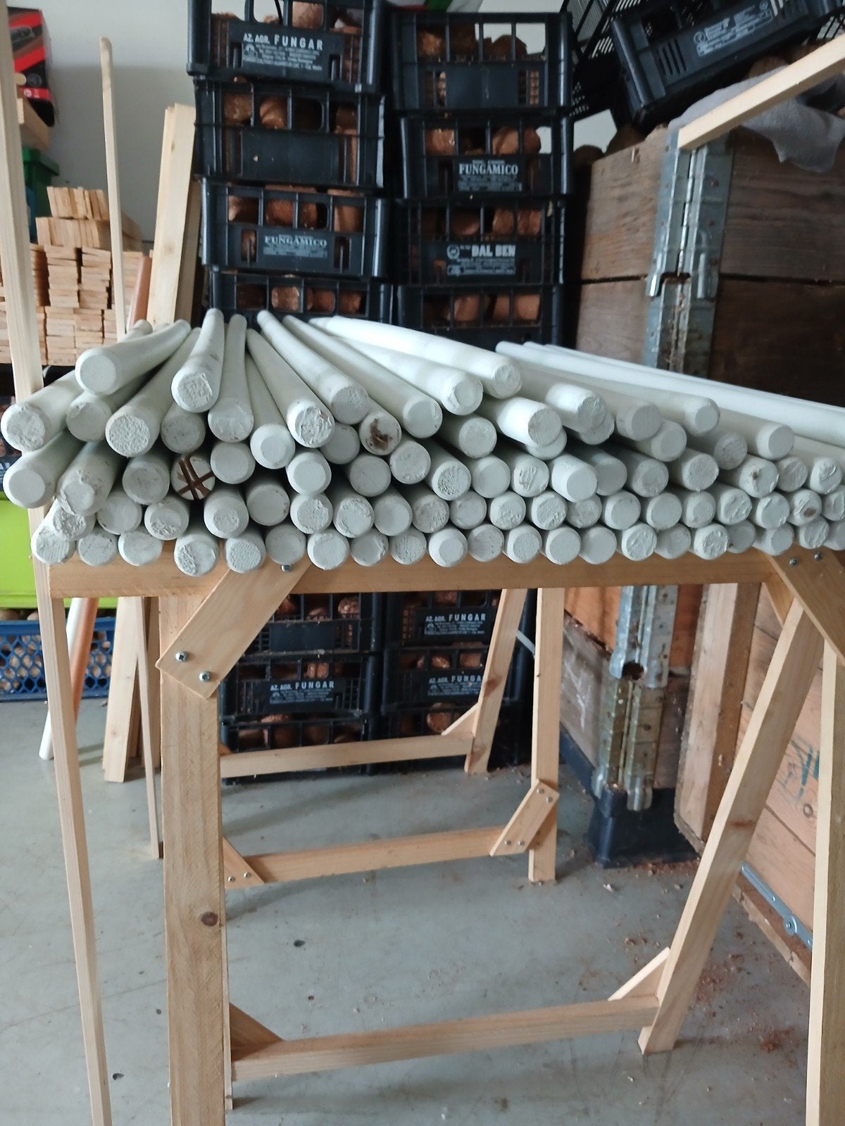rond hout, Ophalen