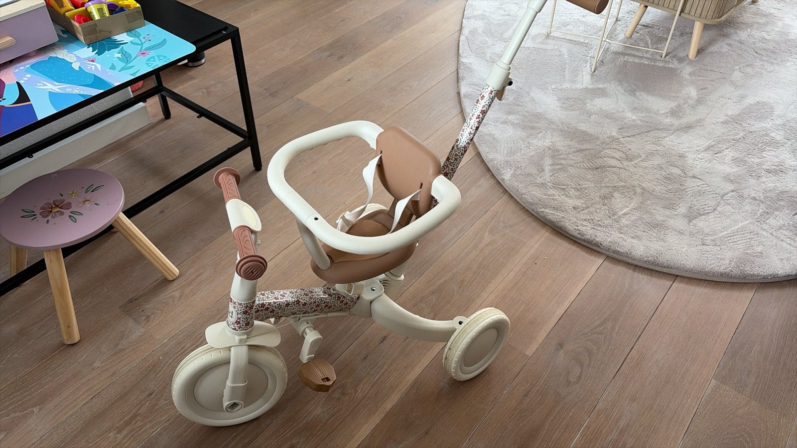 Little Dutch 4-in-1 driewieler - Zo goed als nieuw, Ophalen, Zo goed als nieuw, Terugtraprem, Duwstang
