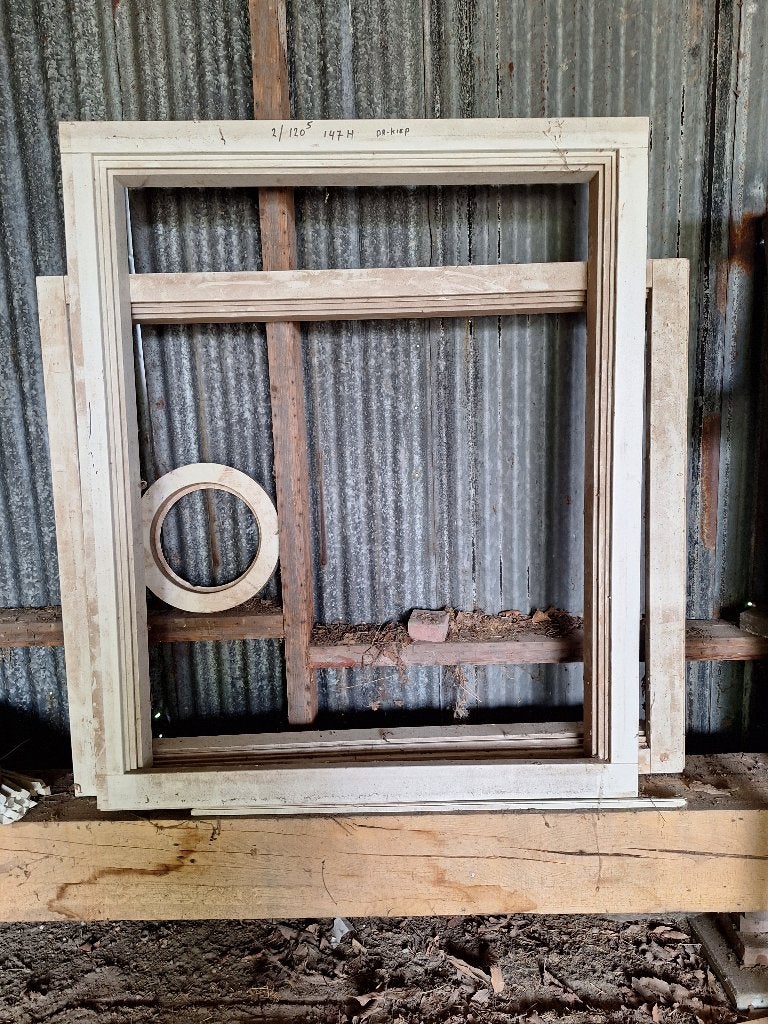 2 Hardhouten raamkozijnen - Nieuw, Doe-het-zelf en Verbouw, Kozijnen en Schuifpuien, Raamkozijn, Nieuw, 75 tot 150 cm, Hout