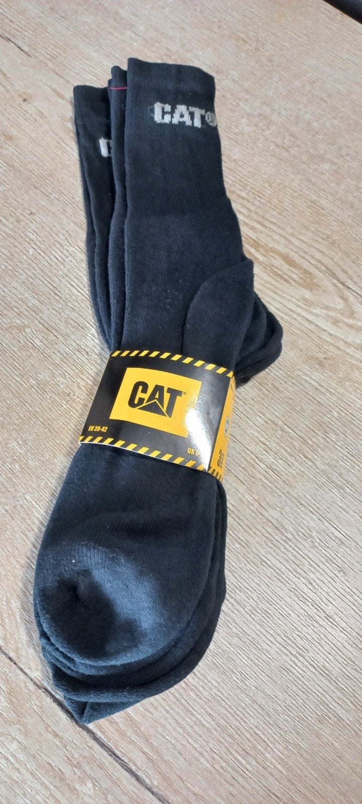 CAT Heren Sportsokken - 3 paar - Zwart - Maat 39-42, Zwart, Nieuw, Ophalen of Verzenden, Maat 39 t/m 42