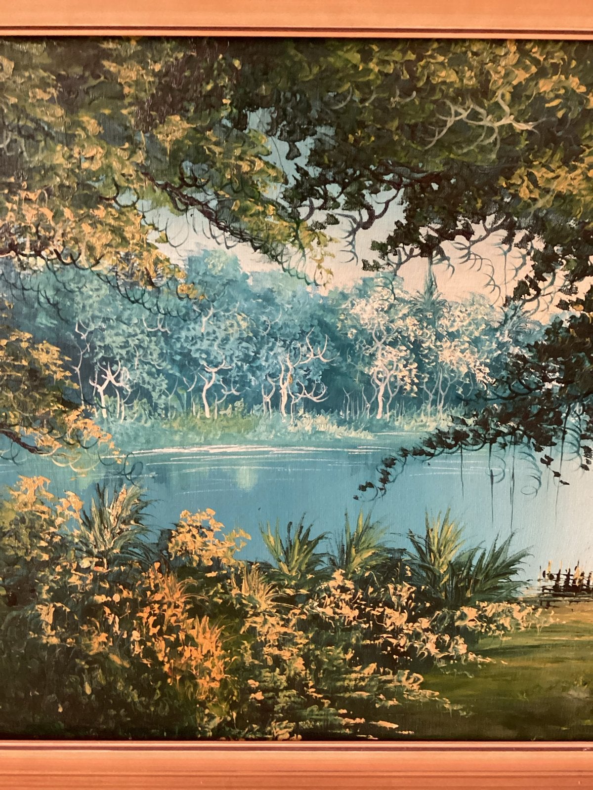 Foto 3 van Aziatisch Landschap met Rivier en Visser. Prijs T.e.a.b.