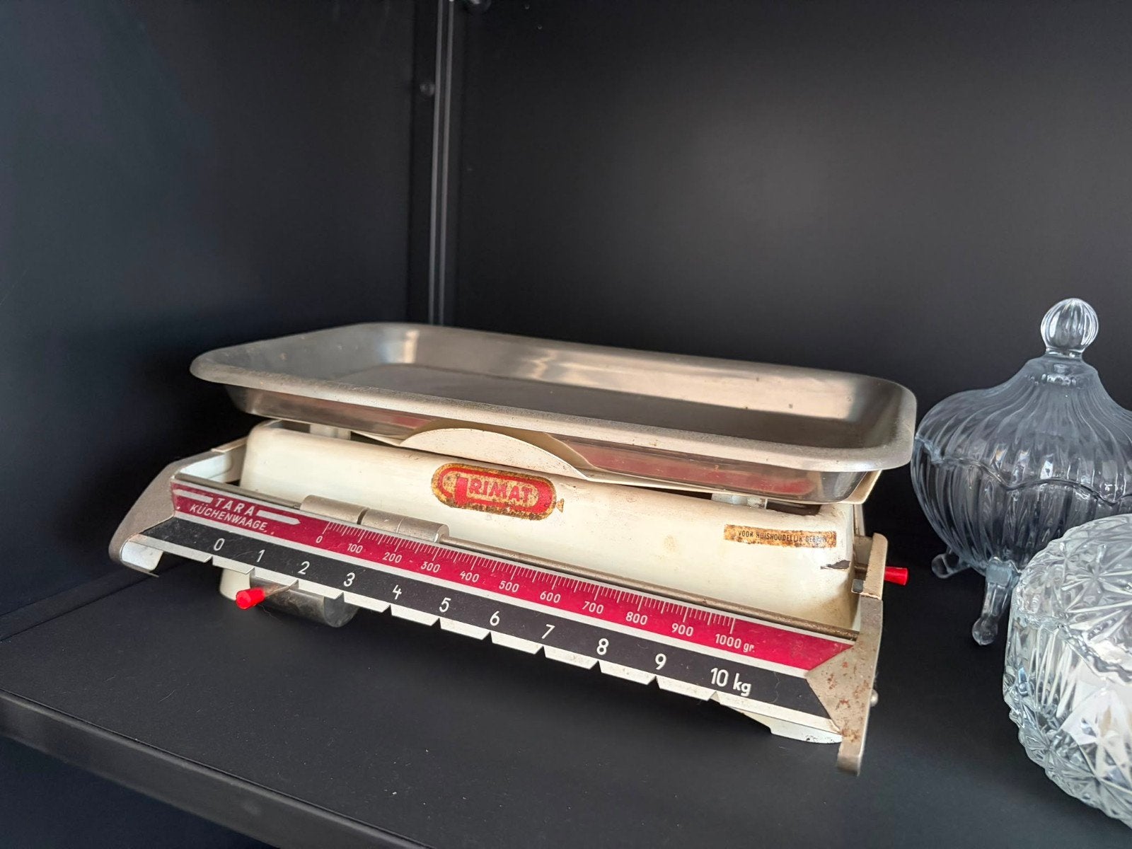 Vintage Rimat keukenweegschaal - 10 kg, Ophalen of Verzenden