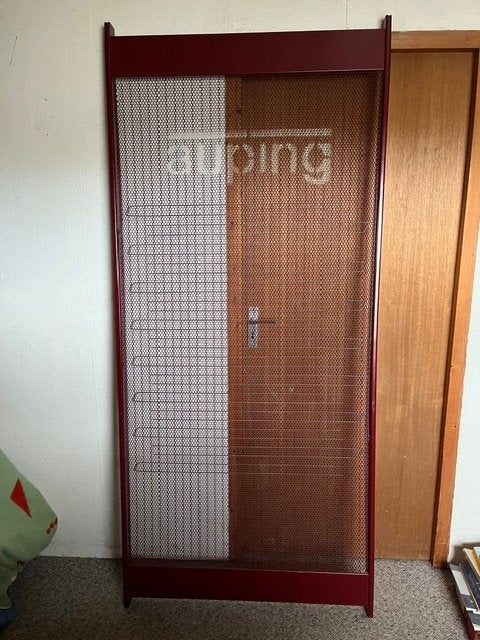 Eenpersoons Auping metalen bed met matras 210 x 90, Ophalen, 90 cm, Eenpersoons, 210 cm