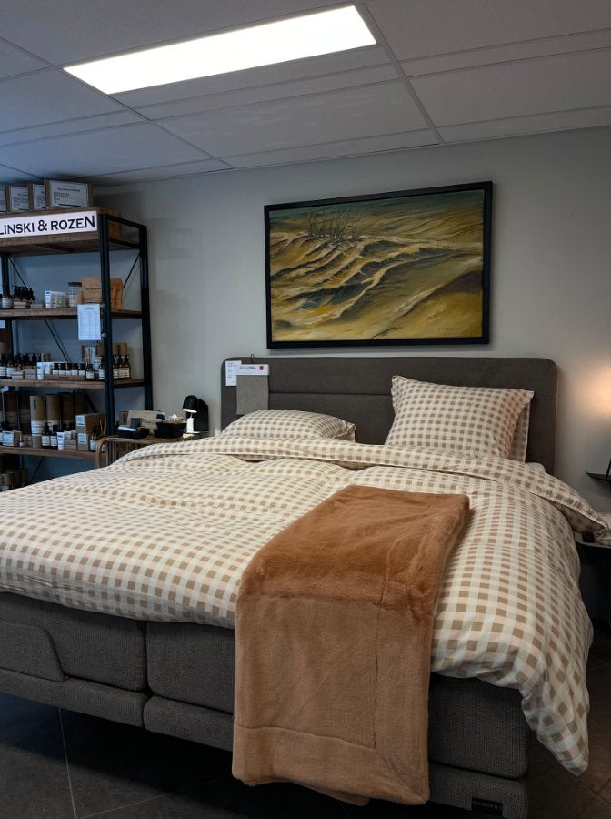 Norma New 1884 Boxspring Elektrisch – 180x210, Ophalen, 210 cm, 180 cm, Grijs