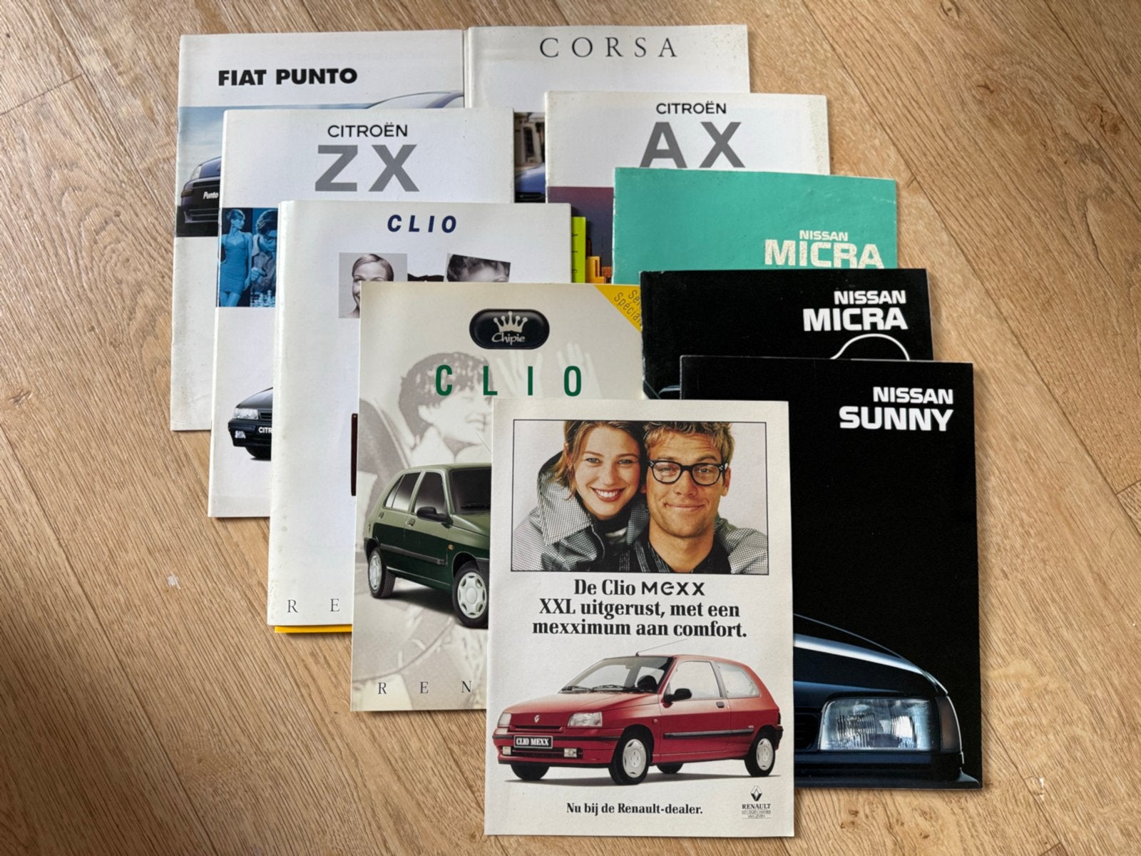 Diverse Auto Brochures: Fiat, Citroën, Renault, Nissan, Ophalen of Verzenden, Gelezen, Renault
