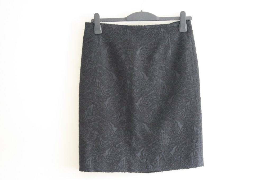 Zwarte Far Hills rok paisley stof maat 38, Kleding | Dames, Maat 38/40 (M), Zwart, Far Hills, Ophalen of Verzenden