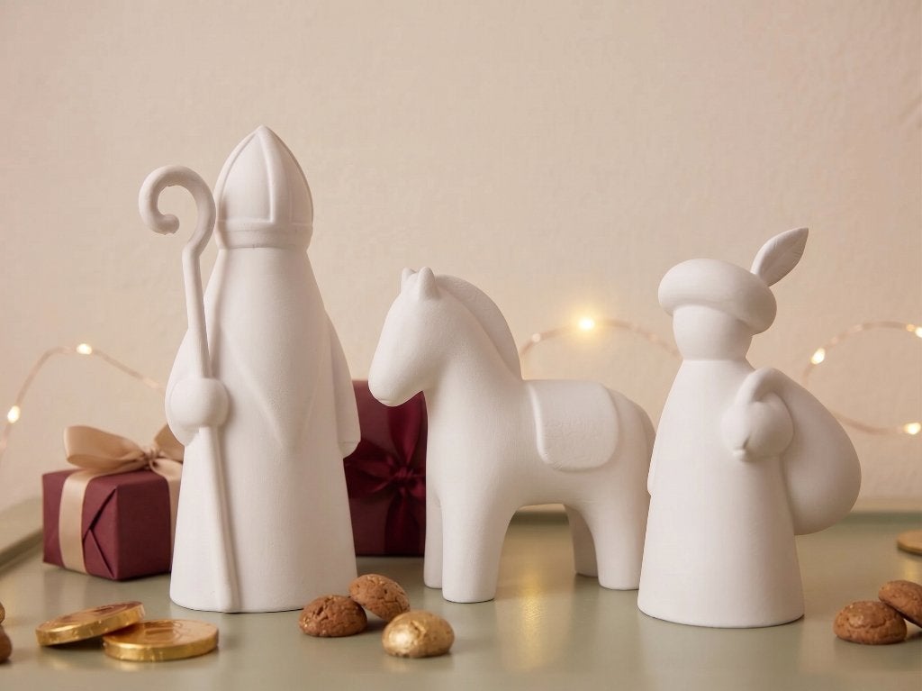 Minimalistische Sinterklaas set 3D Print, Ophalen of Verzenden, Nieuw