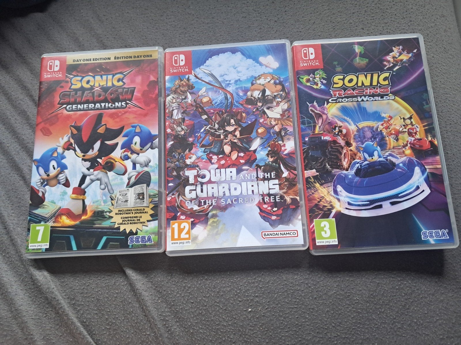 3 Switch: 2x verschillende Sonic en 1x Towa and the Guardian, Ophalen of Verzenden, Nieuw