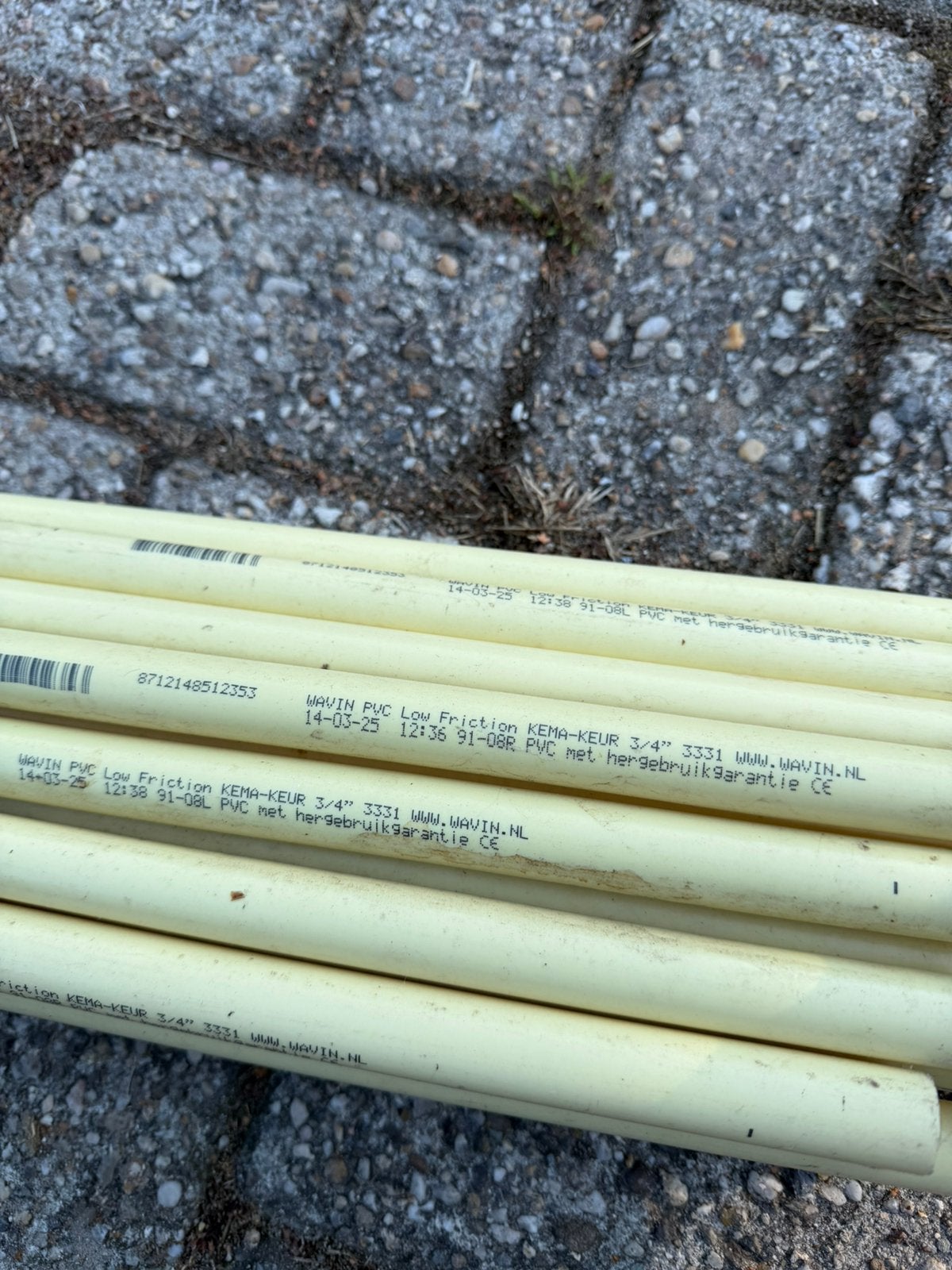 Wavin 3/4 instalatiebuis, Doe-het-zelf en Verbouw, Ophalen, Pvc, Zo goed als nieuw, Rechte buis