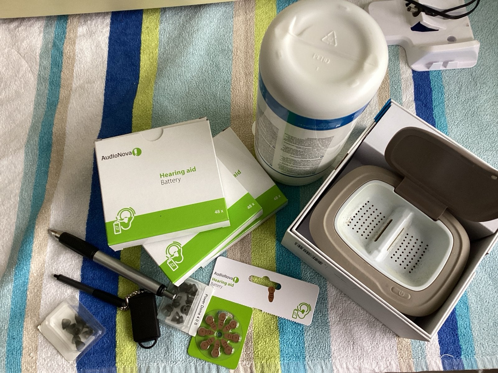 Gehoorapparaat benodigdheden: batterijen, reiniger, etc., Ophalen of Verzenden, Gebruikt, Overige typen