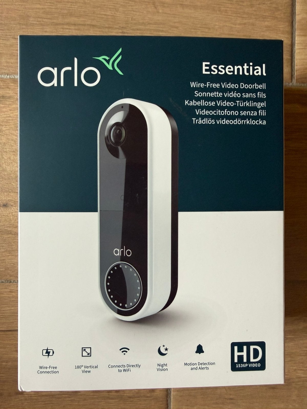 Arlo Videodeurbel Camera, Ophalen of Verzenden, Bewegingsdetectiesensor, Nieuw, Bedraad
