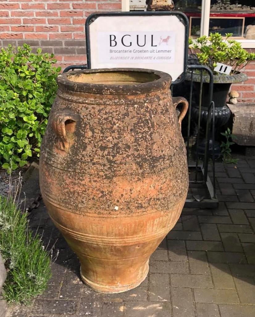 ZEER MOOIE OUDE OLIJFPOT, Tuin en Terras, Tuinvazen, Gebruikt, Ophalen