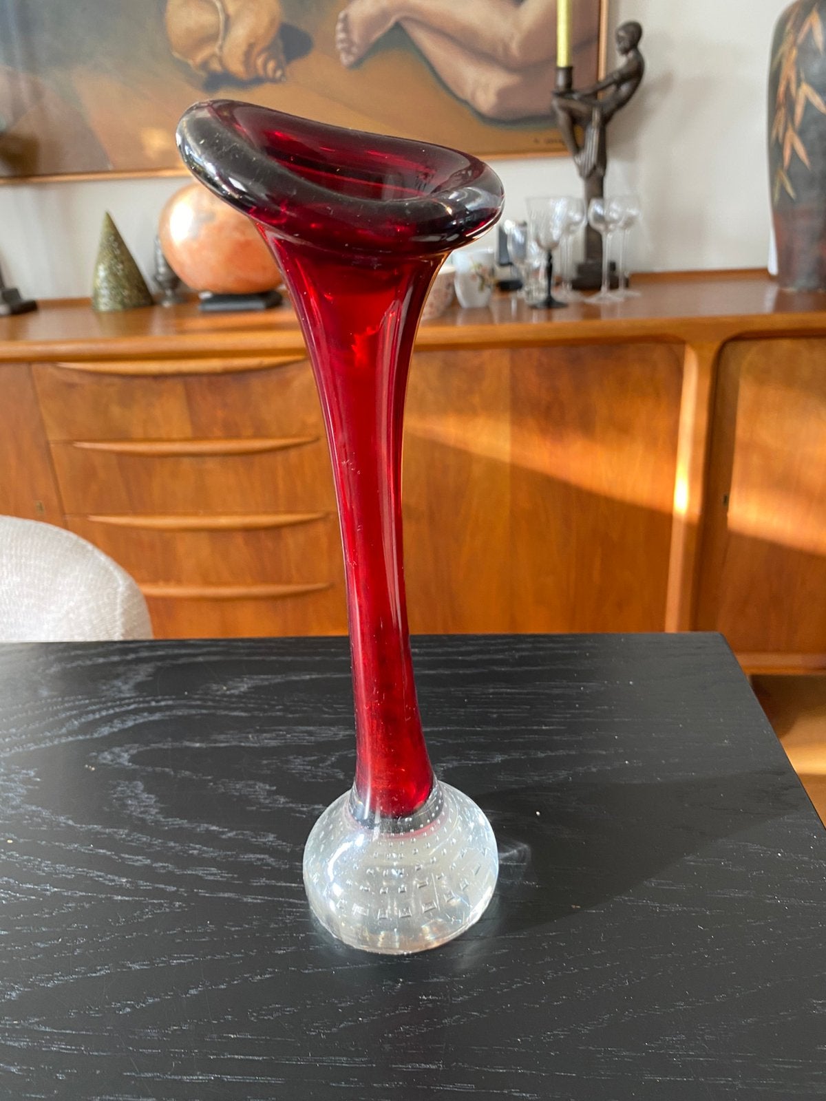 Vintage vaasje, Antiek en Kunst, Antiek | Glas en Kristal, Ophalen of Verzenden