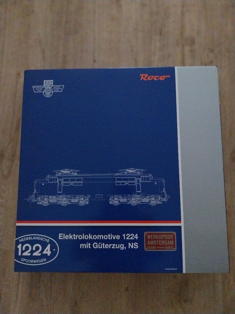 Roco 61459, E-Loc NS 1224, goederenwagons, Ongebruikt Nieuw!, Treinset, Gelijkstroom, Nieuw, Ophalen of Verzenden