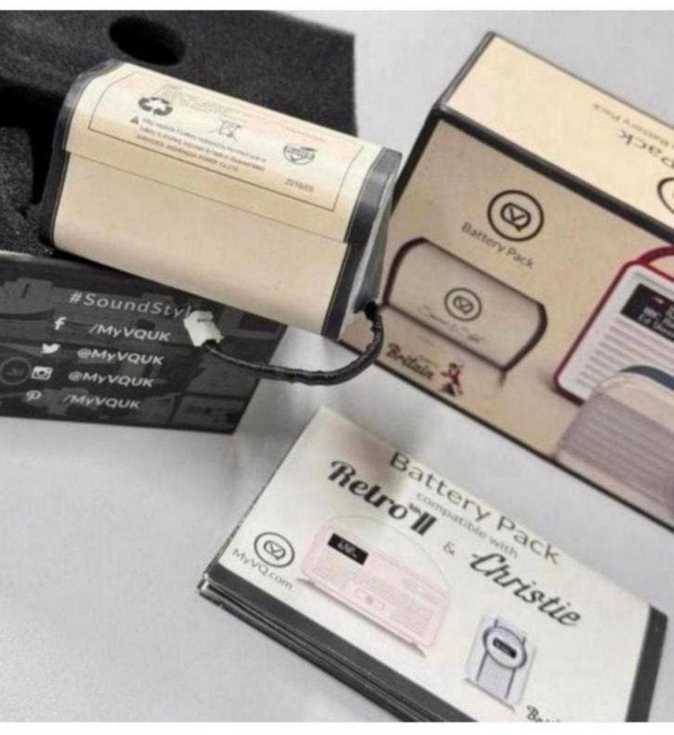 VQ RetroII Christie Radio Accu Batterij Battery Pack Lithium, Nieuw, Ophalen of Verzenden, H, H