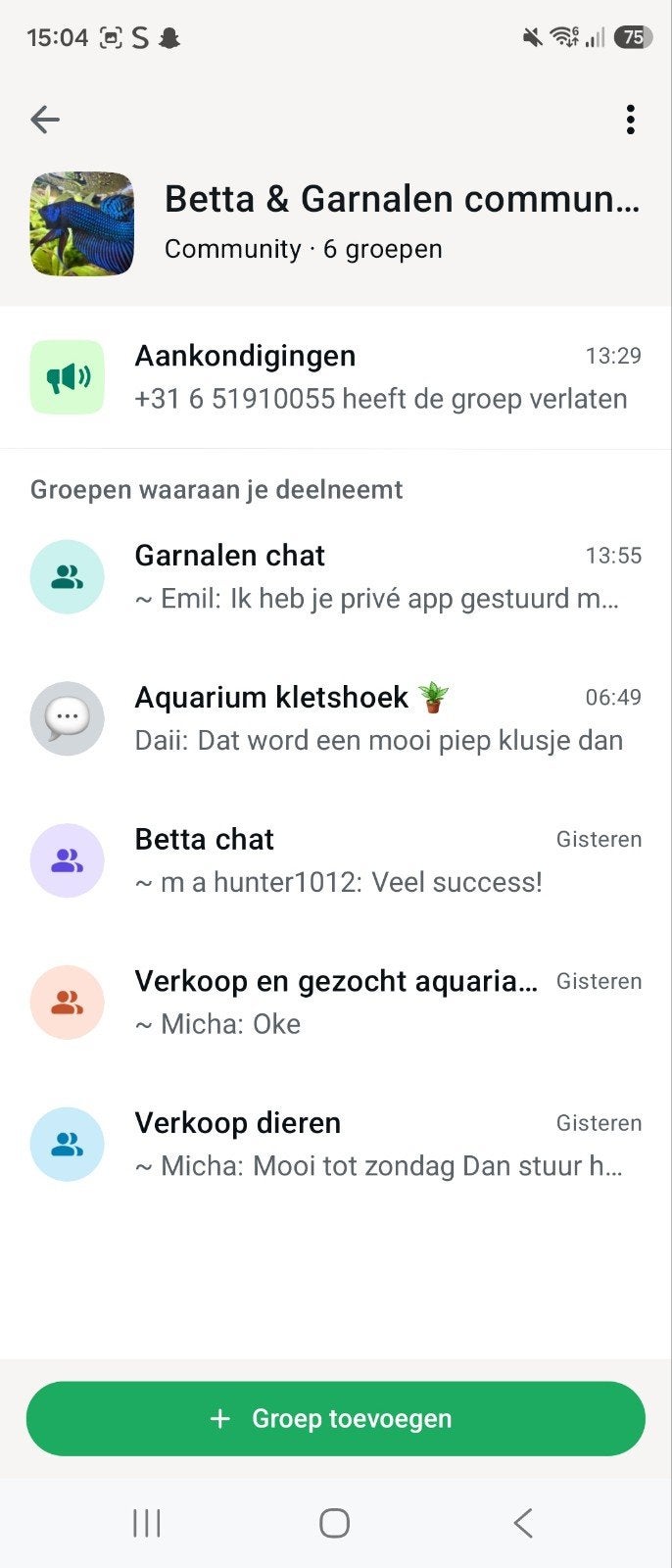 Betta en Garnalen Community App, Dieren en Toebehoren