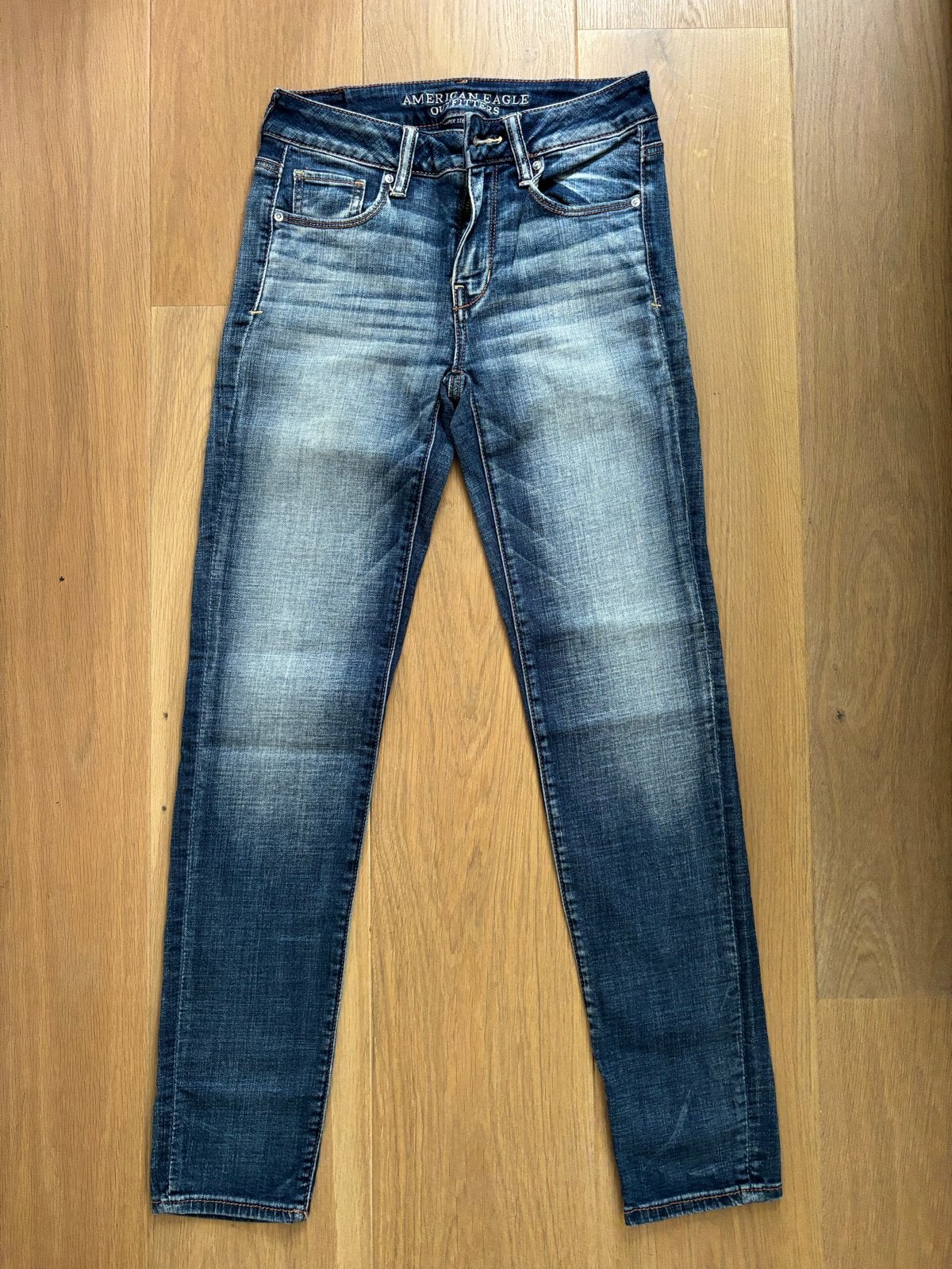 American Eagle Outfitters Skinny Jeans maat 34, Kleding | Dames, Ophalen of Verzenden, Zo goed als nieuw, Blauw, W27 (confectie 34) of kleiner