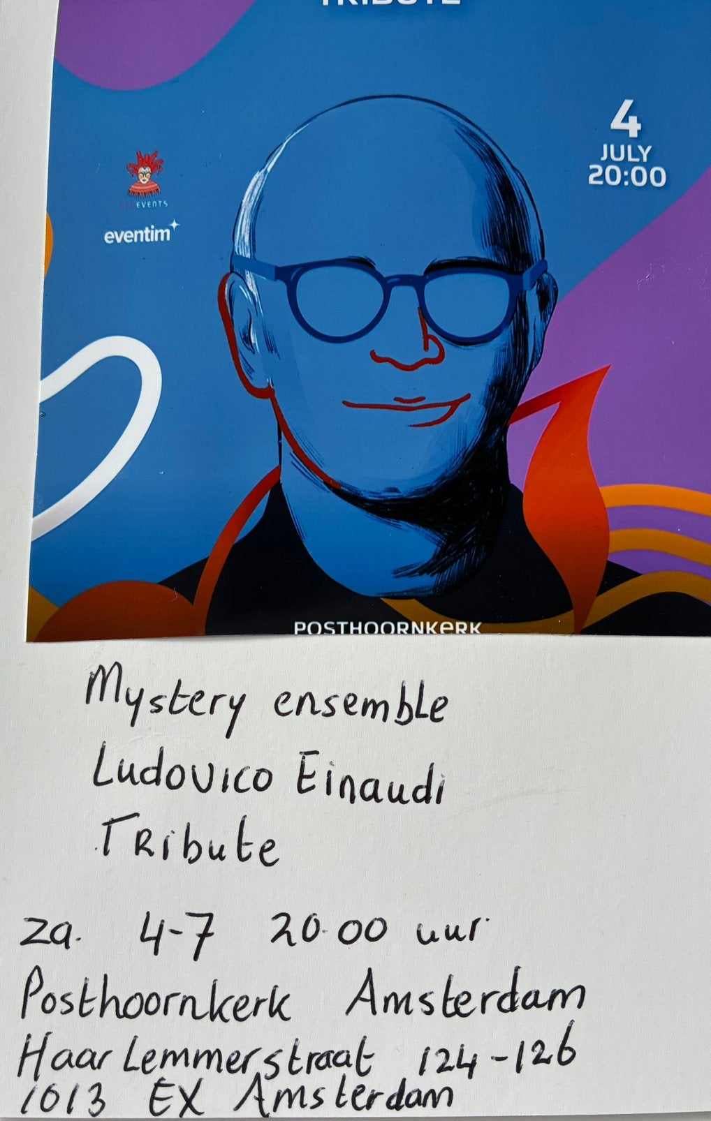 Kaartjes Tribute Ludovico Einaudi, Tickets en Kaartjes, Twee personen, Juli
