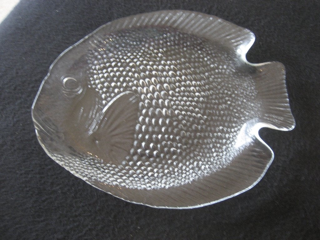 Visschaal .kristal. geperst /gevormd zgan arcoroc 31082026, Ophalen, Overige stijlen, Glas, Schaal of Schalen