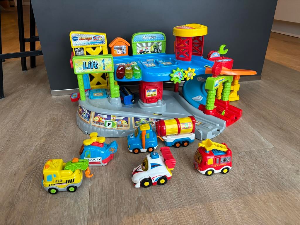 VTech Toet Toet Auto's Garage met 5 voertuigen, Ophalen, Gebruikt