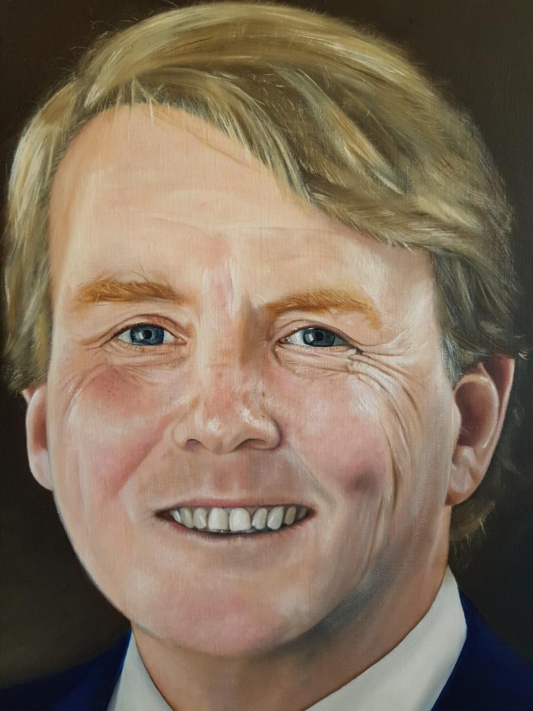 Schilderij Willem Alexander, olieverf op linnen., Ophalen of Verzenden