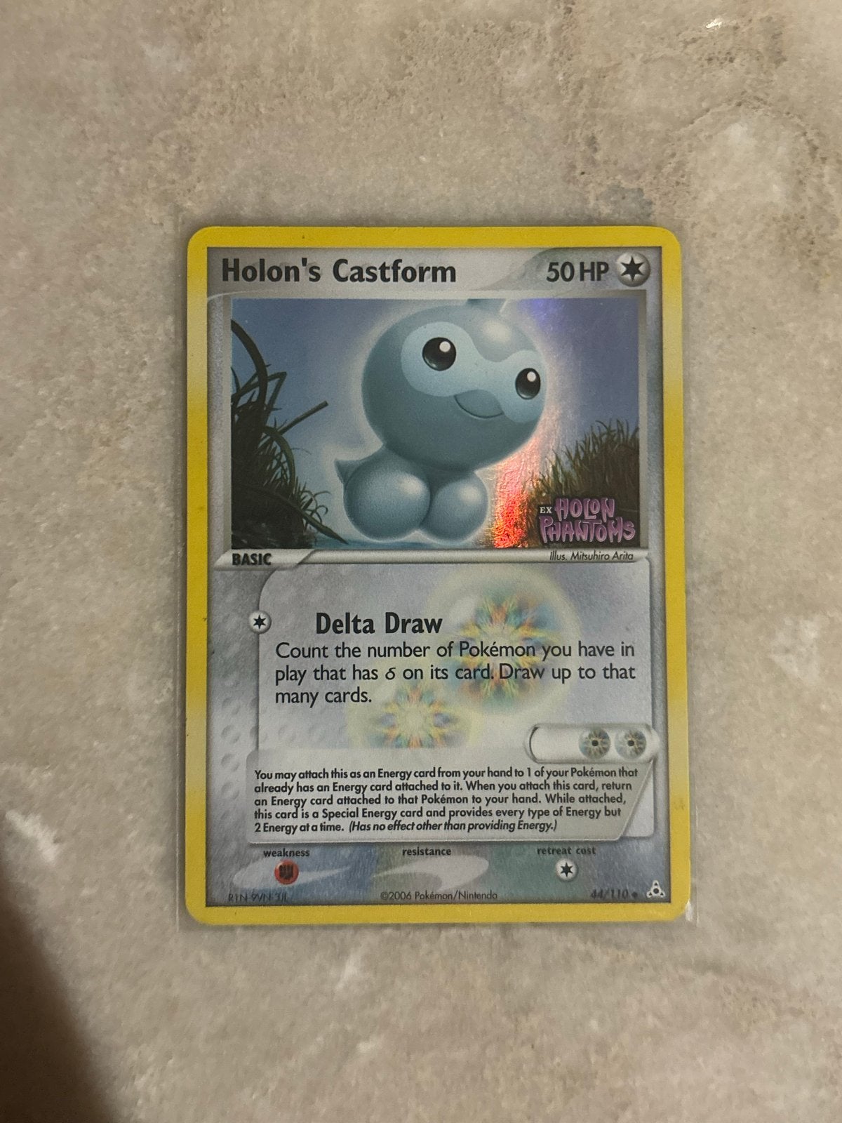 Holon's Castform 44/110 EX Holon Phantoms Pokémon Kaart, Ophalen, Gebruikt, Losse kaart, Foil