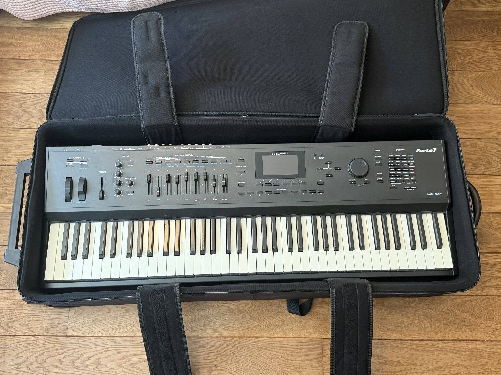 Kurzweil Forte 7 stagepiano  + Gigbag + pedalen, Muziek en Instrumenten, Ophalen, Gebruikt, 76 toetsen, Overige merken