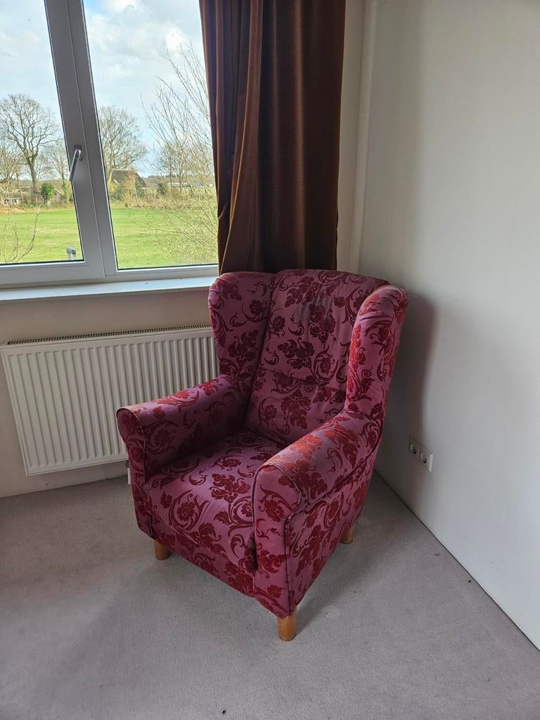 Comfortabele fauteuil, Minder dan 50 cm, Gebruikt, Ophalen of Verzenden, Stof