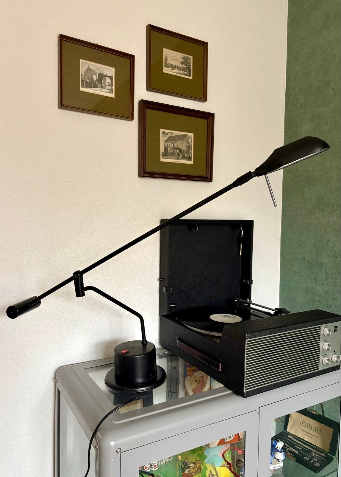 Stilplast Halogeen Bureaulamp Zwart - Jaren '80 Design, Ophalen
