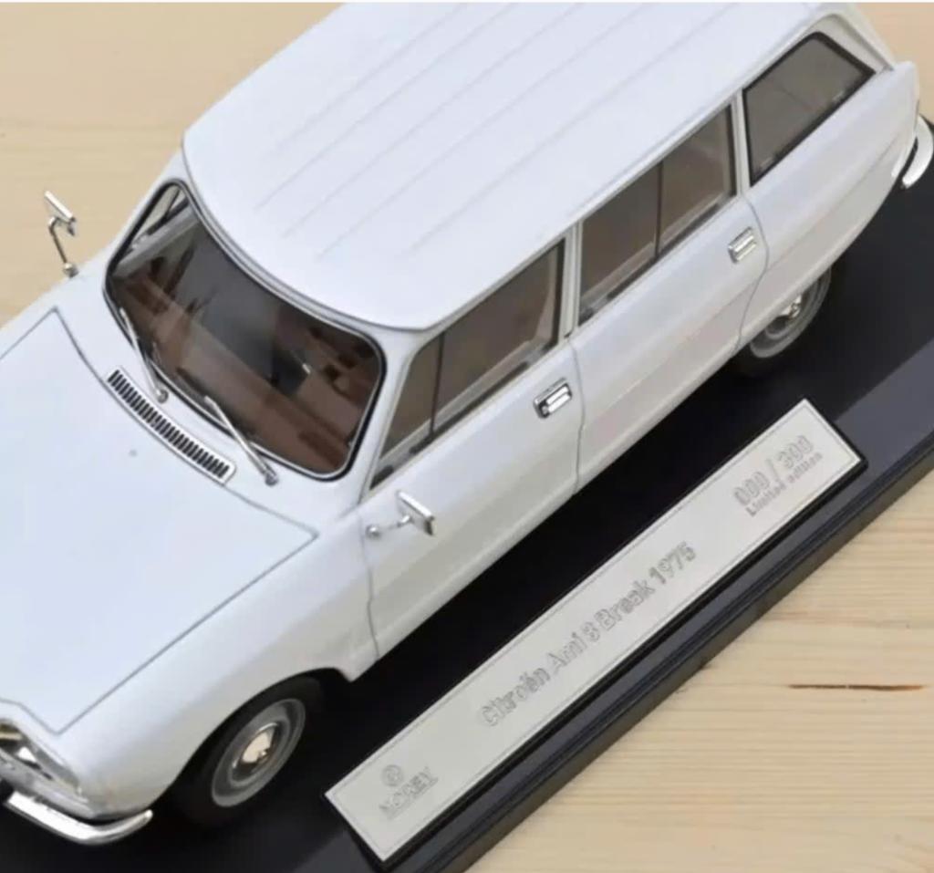 Citroen Ami 8 Break '75 Wit schaal 1/18 lim.ed. NOREV 181675, Hobby en Vrije tijd, Modelauto's | 1:18, Verzenden, Nieuw, Auto