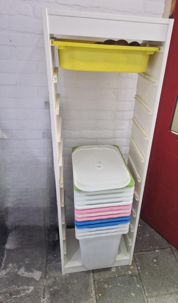 2x trofast Ikea zonder bakken, Minder dan 100 cm, Wit, Ophalen of Verzenden, Zo goed als nieuw