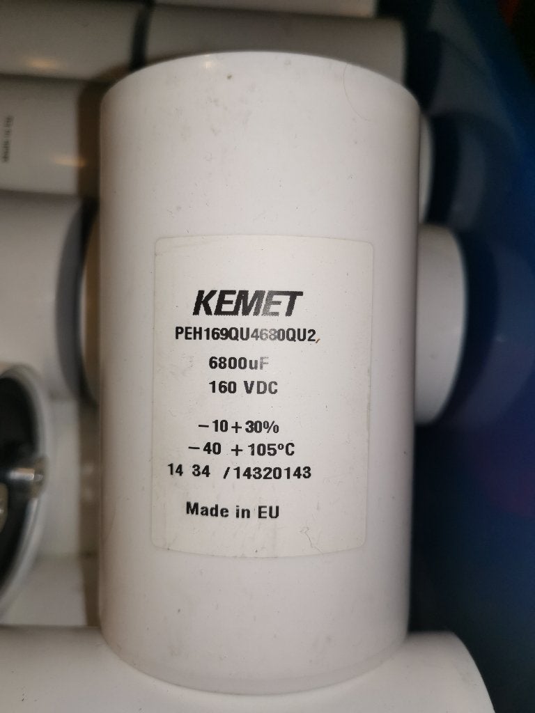 6800uF 160V KEMET audio, Hobby en Vrije tijd, Ophalen of Verzenden, Nieuw